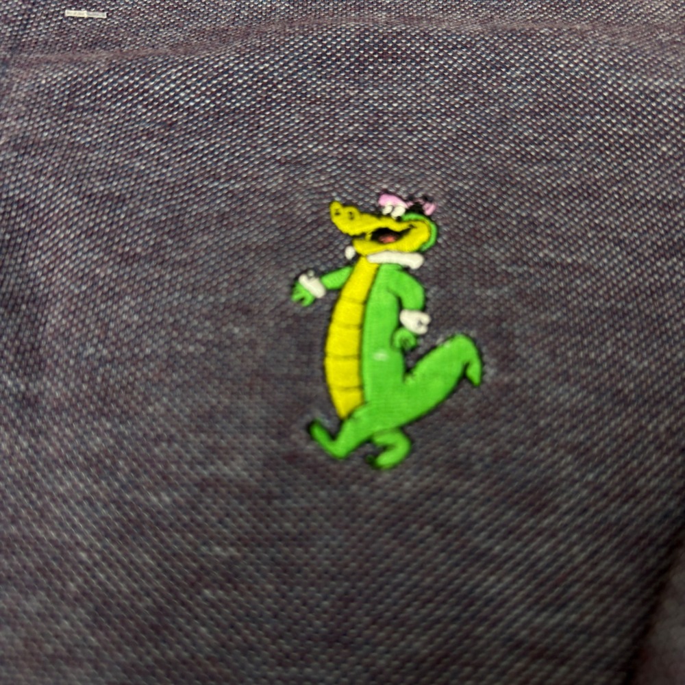 Vintage 1997 Warner Bros Studio Store Wally Gator Polo Shirt Mens XXL Burgundy - Picture 2 of 11